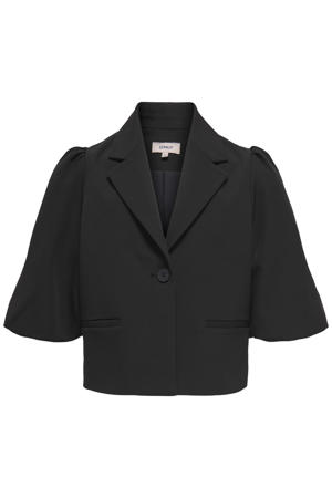 CROPPED BLAZER MET SIERKNOPEN - Roze België / Belgique