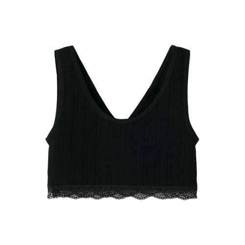 LMTD Bh top Zwart Meisjes Polyamide Effen - maat 158/164 afbeelding