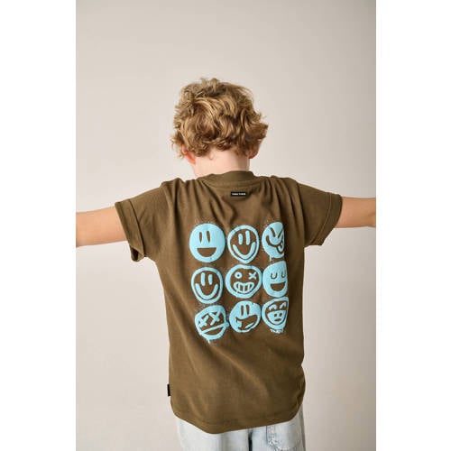 Tumble 'n Dry T-shirt met backprint donkergroen Jongens Katoen Ronde hals - maat 92 afbeelding