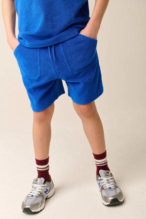 regular waist sweatshort blauw