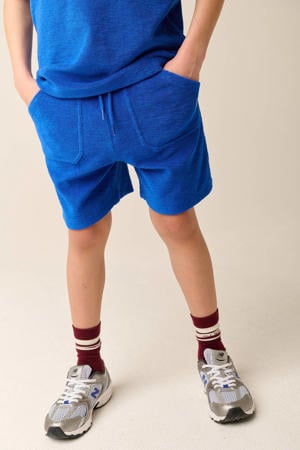 regular waist sweatshort blauw