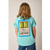 Tumble 'n Dry T-shirt met backprint turquoise