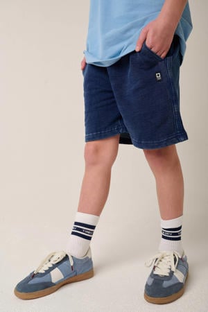 regular waist sweatshort donkerblauw