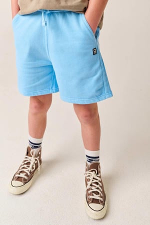 regular waist sweatshort lichtblauw
