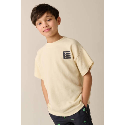 Tumble 'n Dry T-shirt met backprint beige Jongens Katoen Ronde hals Backprint - maat 158 afbeelding