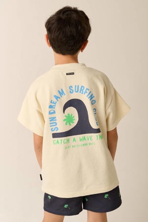 T-shirt met backprint beige