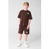 Shoeby T-shirt met backprint donkerbruin