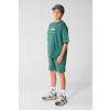 Shoeby regular waist sweatshort donkergroen