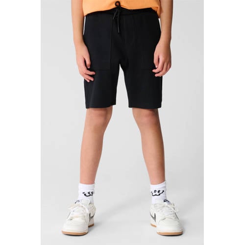 Shoeby regular waist sweatshort zwart Korte broek Effen - maat 146/152 afbeelding