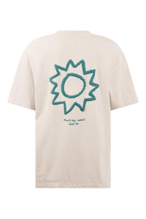 T-shirt met backprint beige
