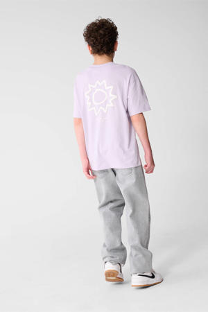 T-shirt met backprint lila