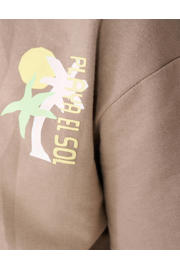 thumbnail: Shoeby T-shirt met backprint taupe