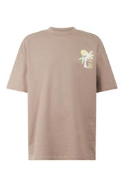 thumbnail: Shoeby T-shirt met backprint taupe