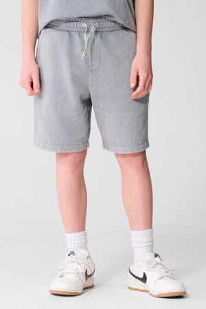 regular waist sweatshort grijs