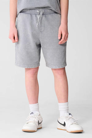 regular waist sweatshort grijs