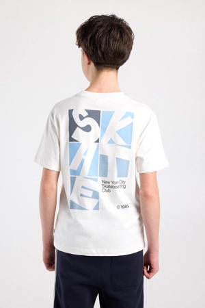 T-shirt met backprint wit