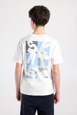 T-shirt met backprint wit