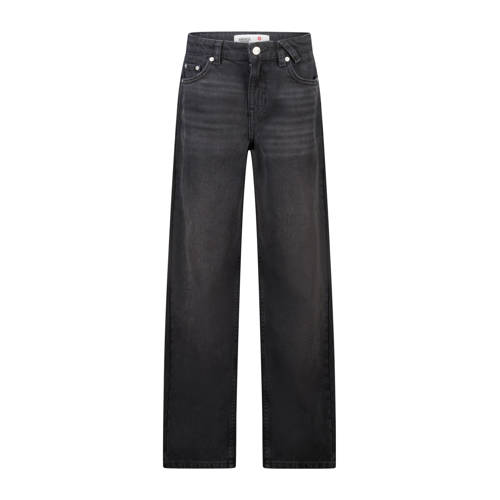 America Today loose fit jeans baggy jeans zwart Meisjes Denim Effen - maat 158/164 afbeelding