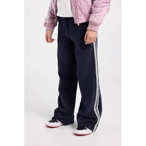 America Today casual broek donkerblauw Meisjes Sweat Effen - maat 134/140 afbeelding