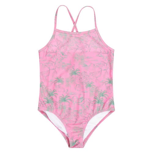 Tumble 'n Dry badpak met all over print roze Meisjes Polyester All over print - maat 110 afbeelding