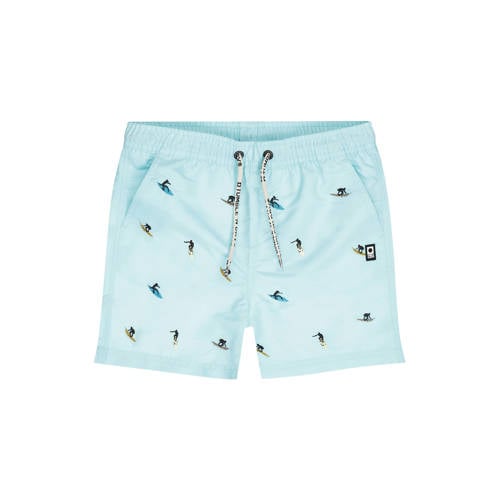 Tumble 'n Dry zwemshort lichtblauw met all over print Jongens Polyester - maat 104 afbeelding
