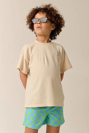 zwemshort geruit blauw / groen