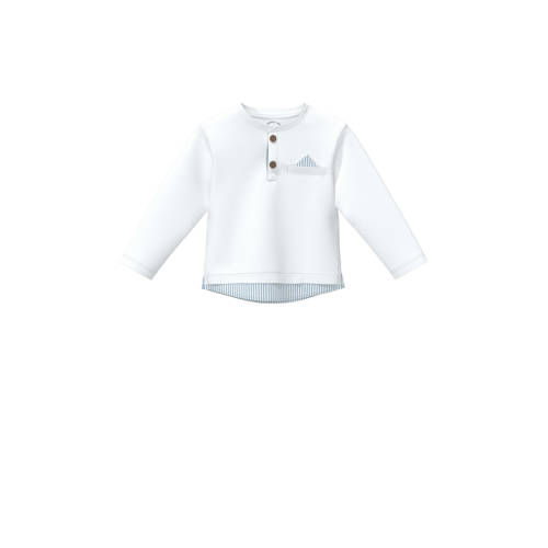 s.Oliver longsleeve wit Jongens Katoen Ronde hals Effen