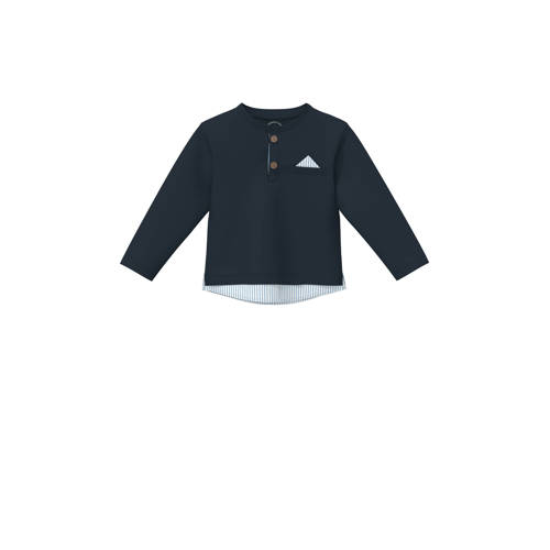 s.Oliver longsleeve donkerblauw Jongens Katoen Ronde hals Effen