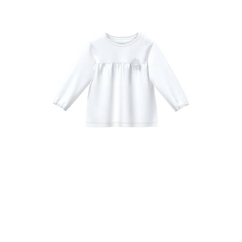 s.Oliver longsleeve wit Meisjes Ronde hals Effen