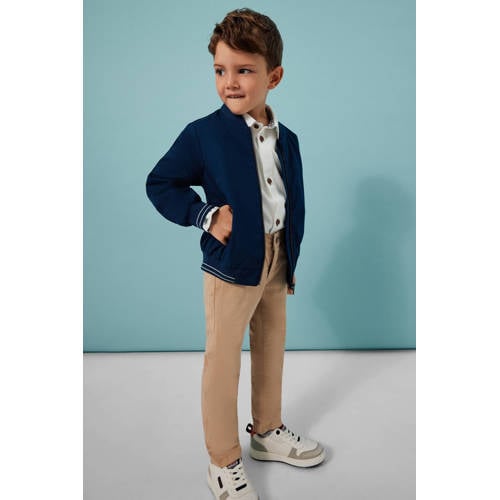 s.Oliver slim pantalon bruin Broek Jongens Katoen Effen