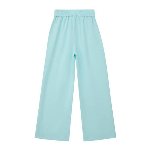 s.Oliver wide leg casual broek blauw Meisjes Polyester Effen - maat 146 afbeelding