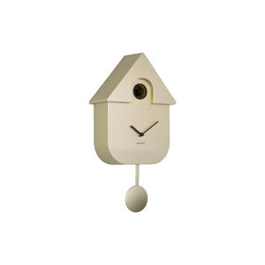 wandklok Modern Cuckoo Metallic