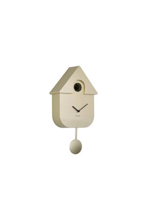 wandklok Modern Cuckoo Metallic