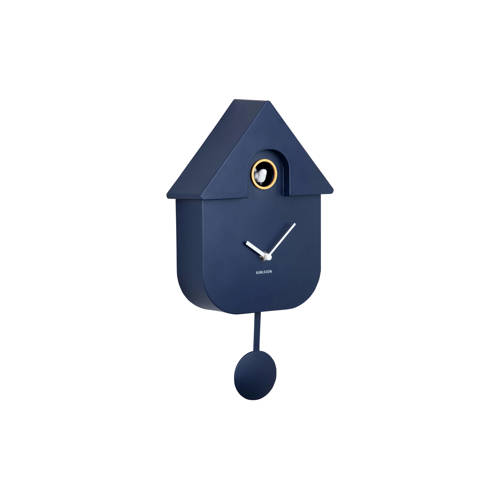 Karlsson wandklok Modern Cuckoo Blauw | Wandklok van Karlsson afbeelding