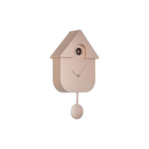 wandklok Modern Cuckoo Metallic