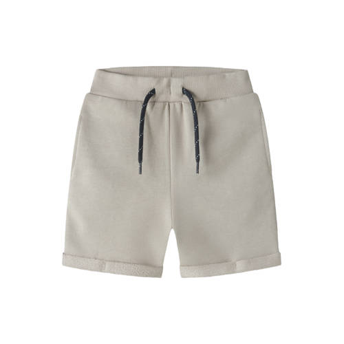 NAME IT MINI regular sweatshort Korte broek Beige Jongens Katoen Effen - maat 122 afbeelding