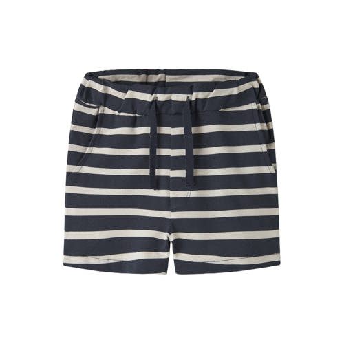 NAME IT MINI regular gestreepte casual short Korte broek Blauw Jongens Stretchkatoen - maat 92 afbeelding