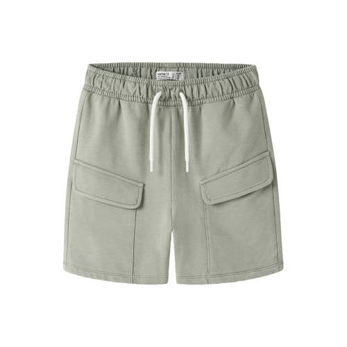 NAME IT MINI regular sweatshort grijs Korte broek Jongens Stretchkatoen - maat 92 afbeelding