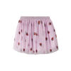 NAME IT MINI korte tule rok met aardbeien roze
