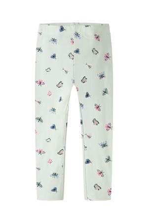 legging met vlinders zachtgroen
