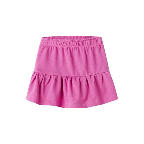 NAME IT MINI A-lijn rok met glitter roze Meisjes Sweat Effen