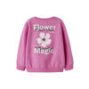 NAME IT MINI sweater met backprint roze