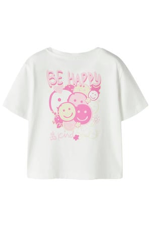 T-shirt met backprint wit