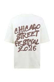 thumbnail: Shoeby T-shirt met backprint wit