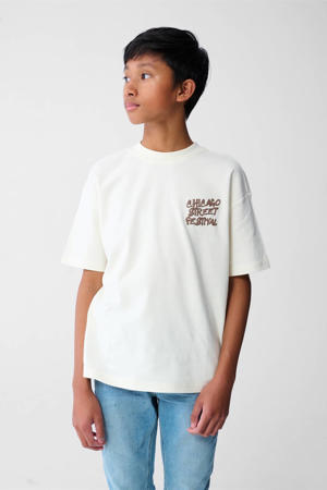 T-shirt met backprint wit