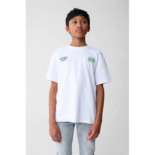 Shoeby T-shirt wit Jongens Katoen Ronde hals Printopdruk - maat 122/128 afbeelding