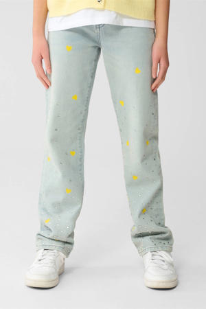 high waist wide leg jeans light blue denim
