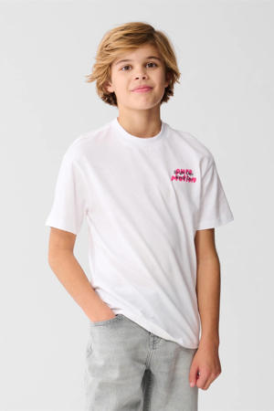T-shirt met backprint wit
