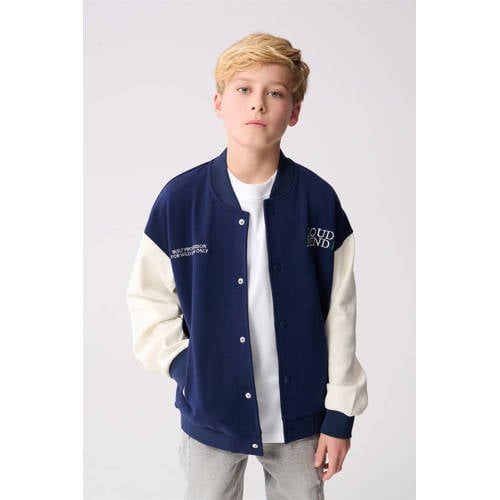 Shoeby baseball jacket blauw Jas Jongens Katoen Ronde hals Backprint - maat 146/152 afbeelding