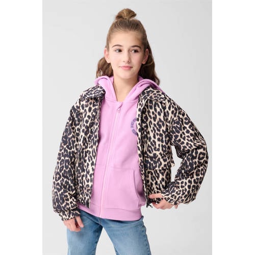 Shoeby jack bruin Jas Meisjes Polyester Klassieke kraag Panterprint - maat 146/152 afbeelding